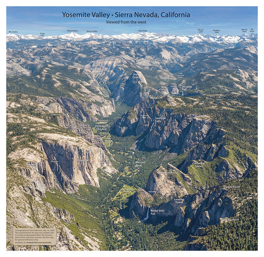Yosemite Valley Panorama - Paper
