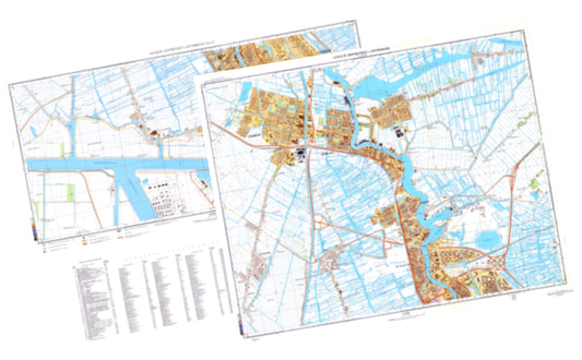 Zaanstad, Wormerveer, Krommeni (Netherlands) 2-Sheet Set - Soviet Military City Plans