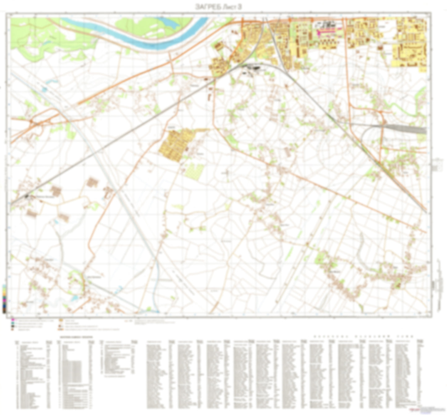 Zagreb 3 (Croatia) - Soviet Military City Plans