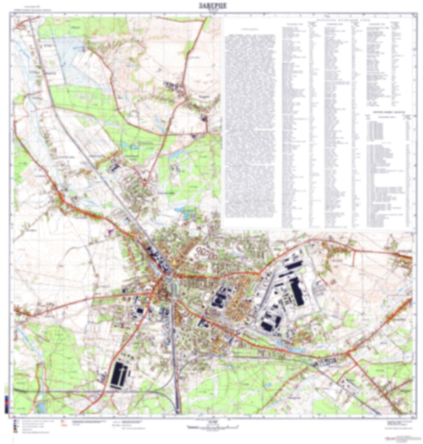 Zawiercie (Poland) - Soviet Military City Plans