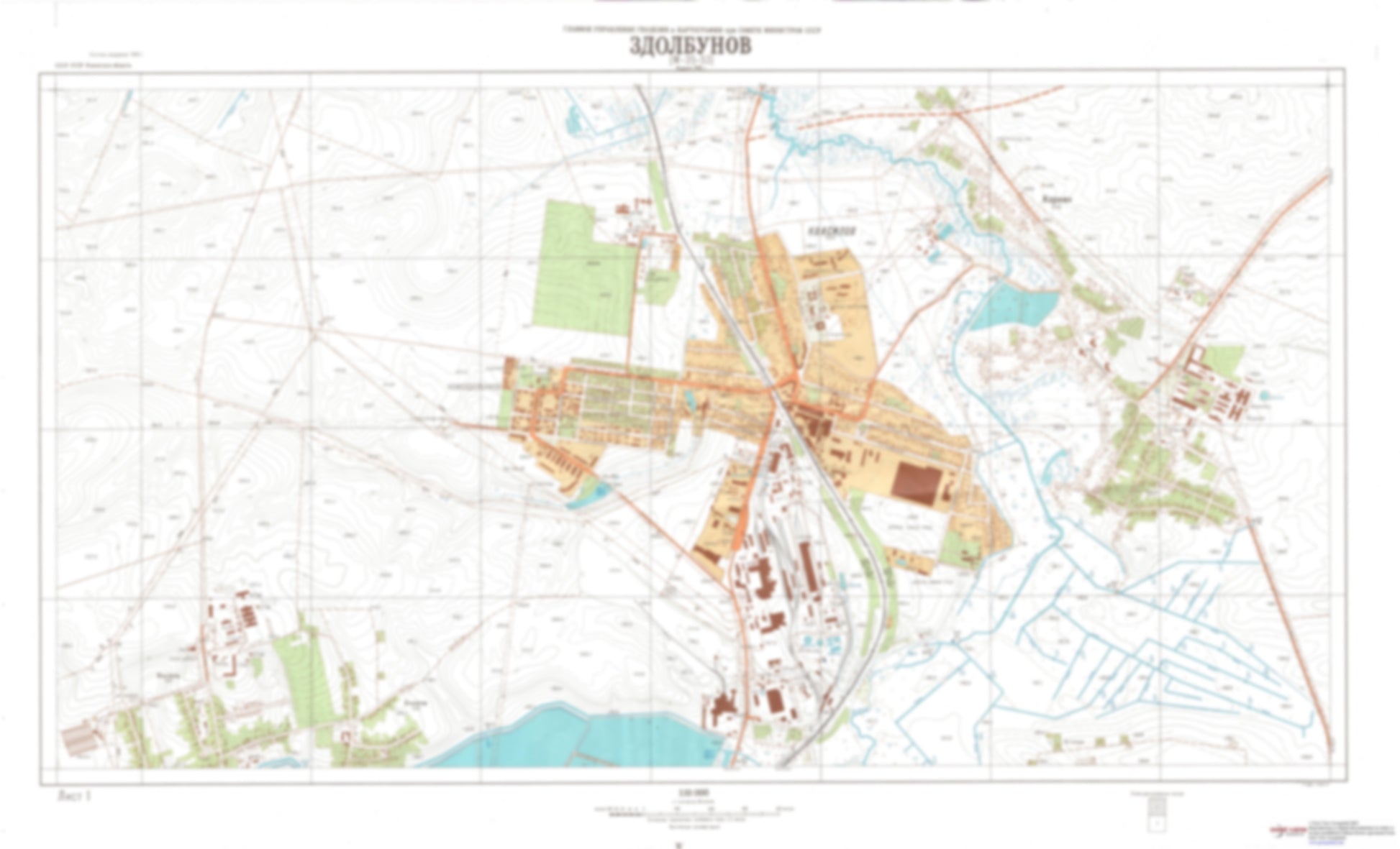 Zdolbunov 1 (Ukraine) - Soviet Military City Plans
