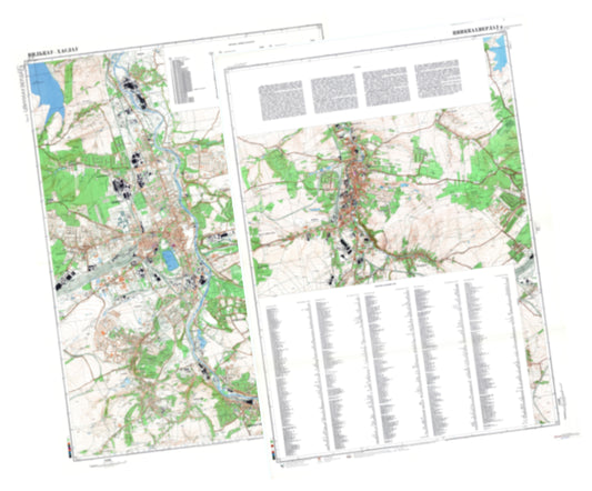 Zwickau, Werdau (Germany) 2-Sheet Set - Soviet Military City Plans