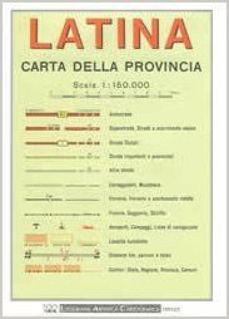 Latina : carta della provincia