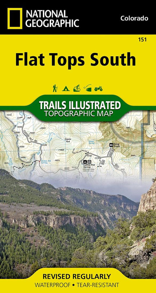 Flat Tops South Trails Illustrated Map
