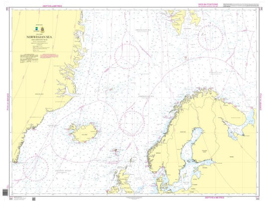 Norwegian Sea and adjacent seas - 300 - Norway Kartverket Nautical Charts