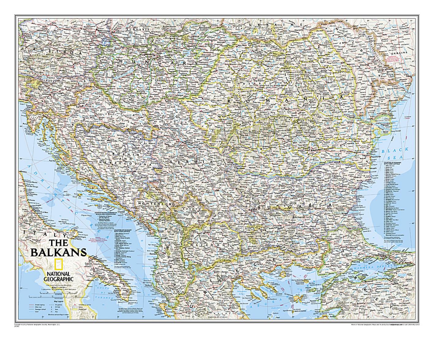 The Balkans [classic, tubed]