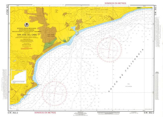 SAN JOSÉ DEL CABO, B. C. S. - 352.2 - Mexico Nautical Charts by SEMAR