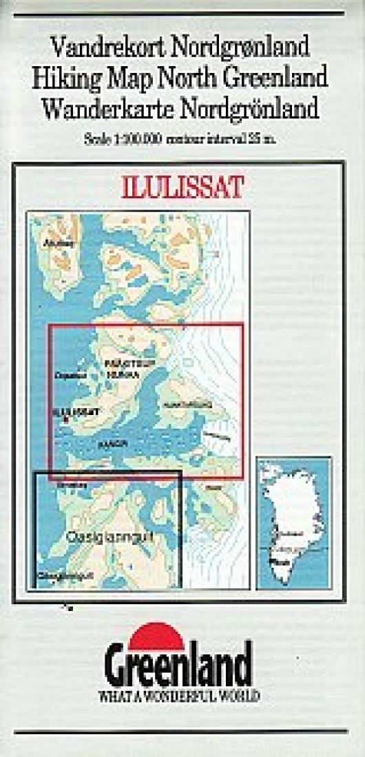 Ilulissat hiking map