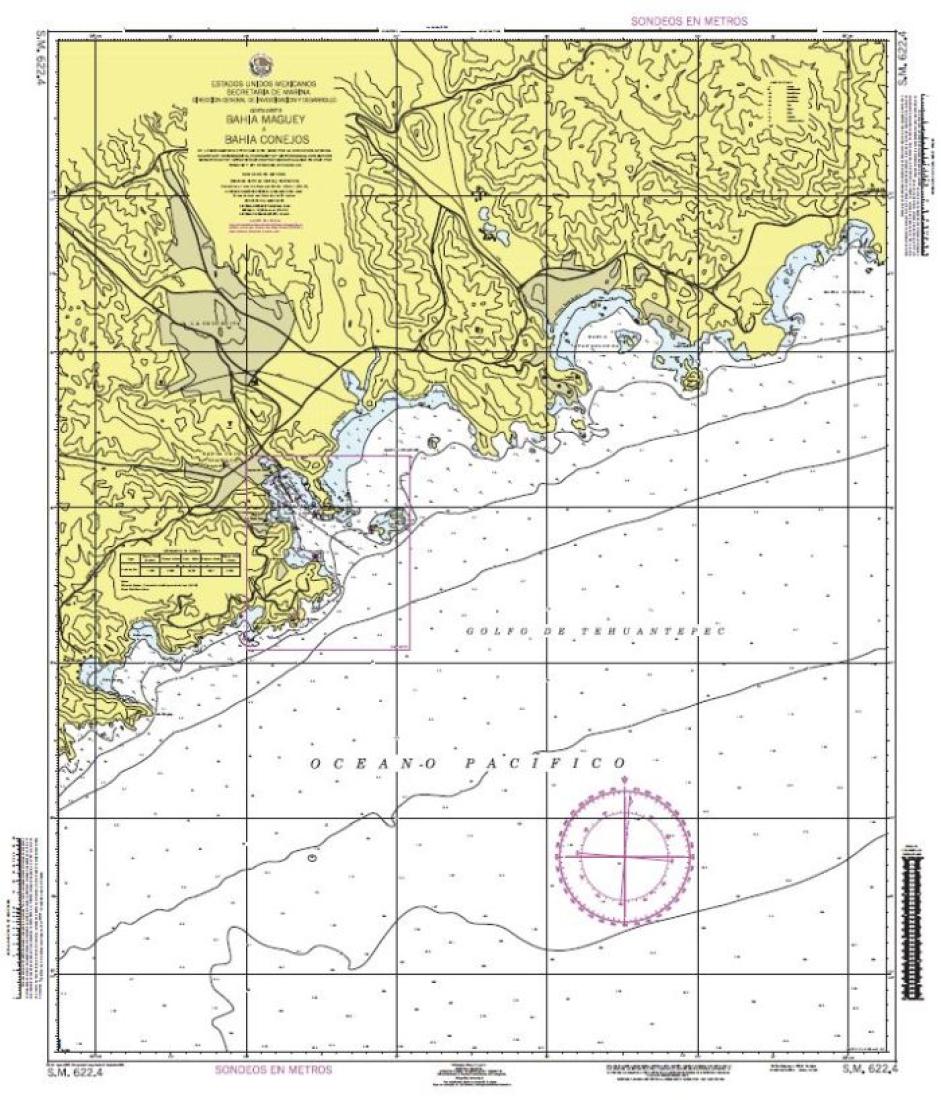 BAHÍA MAGUEY A BAHÍA CONEJOS - 622.4 - Mexico Nautical Charts by SEMAR