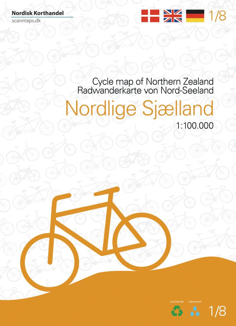 Northern Zealand - Denmark cycle map