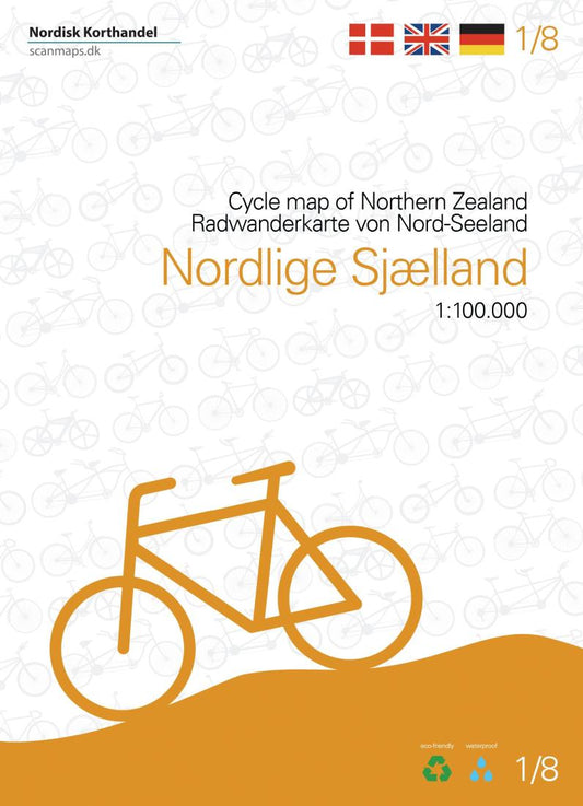 Northern Zealand - Denmark cycle map