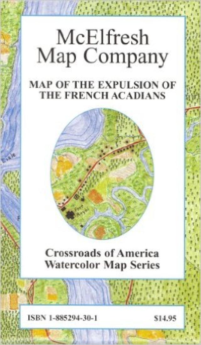 Map of the Expulsion of the French Acadians