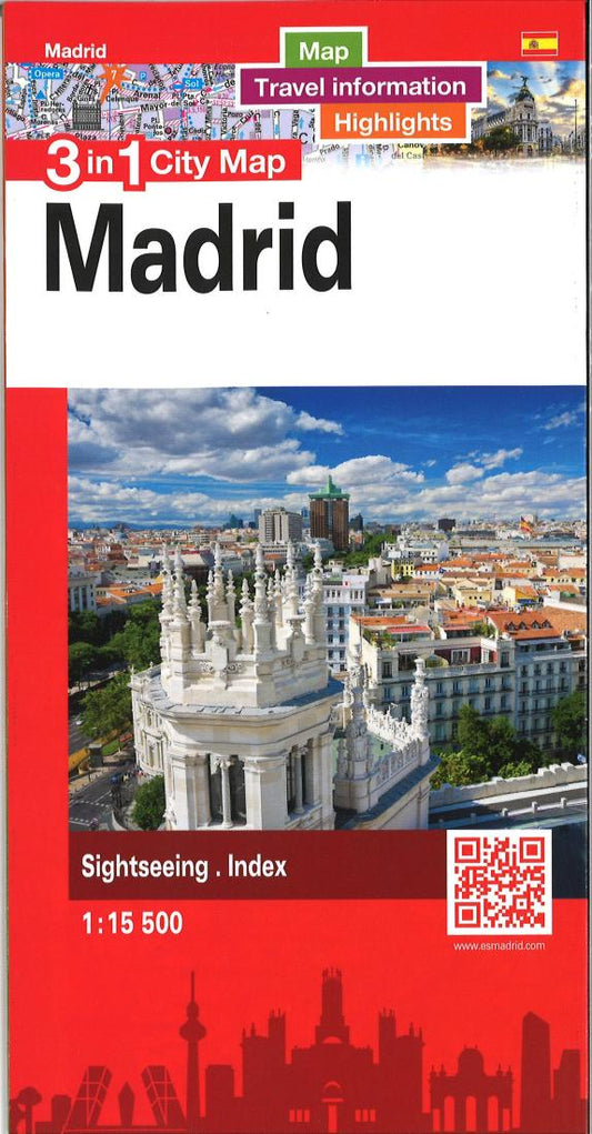 Madrid 3 in 1 City Map