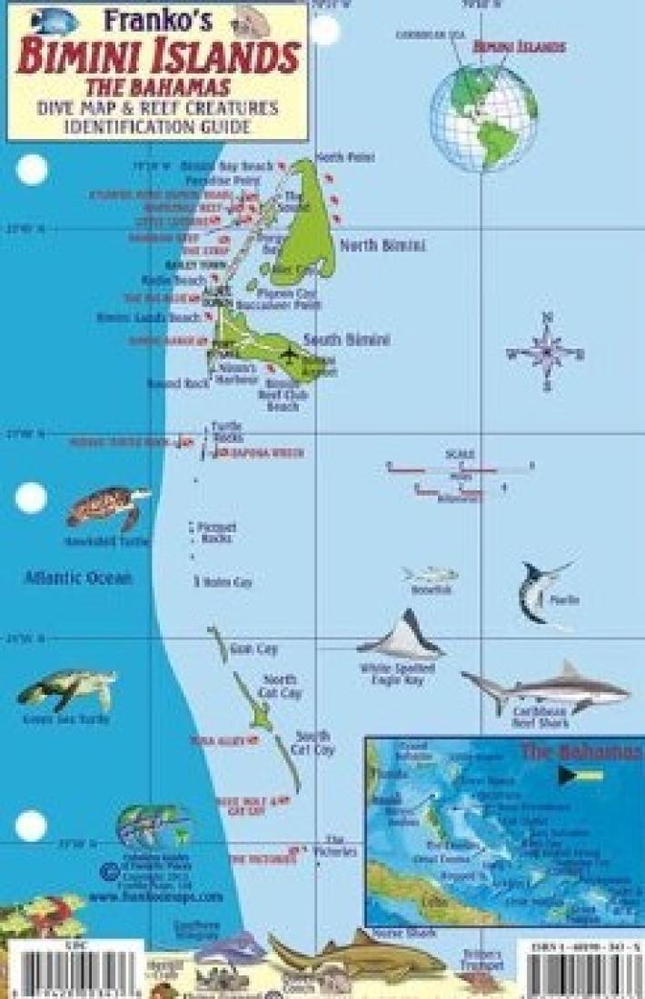 Franko's Bimini Islands : the Bahamas : dive map & reef creatures identification guide