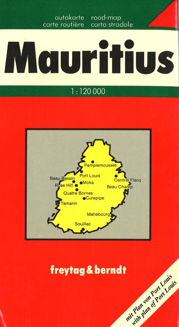 Mauritius : road + leisure map, 1:50 000 = Mauritius : auto + freizeitkarte, 1:50 000 = Maurice : carte routière + de loisirs, 1:50 000 = Maurizio : carta stradale + turistica, 1:50 000 = Mauricio : mapa de carreteras + turistico, 1:50 000