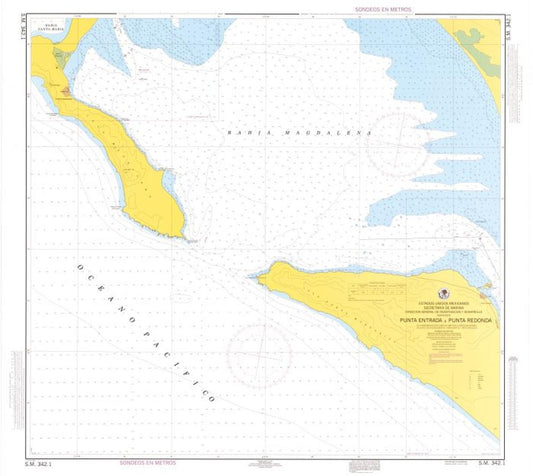 PUNTA ENTRADA A PUNTA REDONDA - 342.1 - Mexico Nautical Charts by SEMAR
