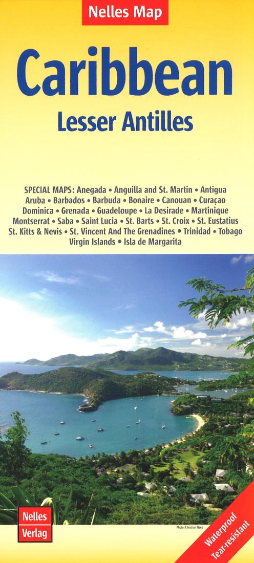 Caribbean : Lesser Antilles = Karibik : Kleine Antillen : 1 : 2,500,000 = Caraïbes : Petites Antilles : 1 : 2,500,000 = Caribe : Pequeñas Antillas : 1 : 2,500,000