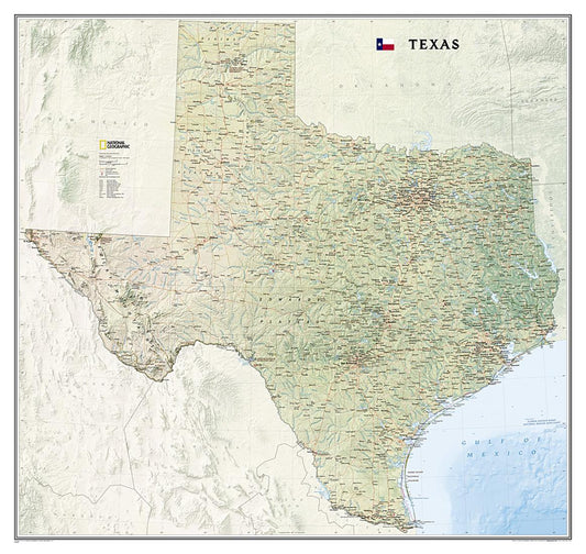 Texas Classic Wall Map