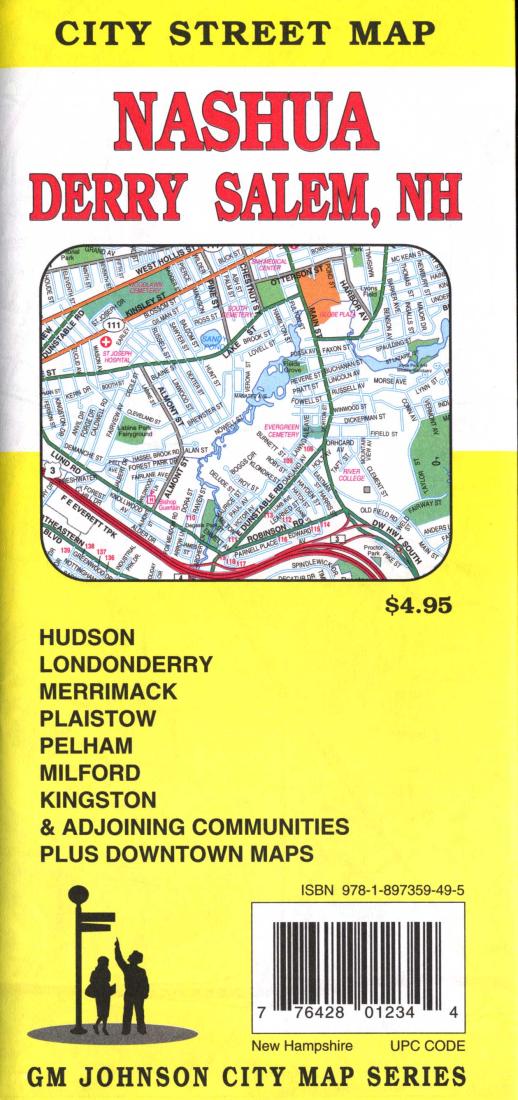 Nashua : Derry  Salem, NH : city street map