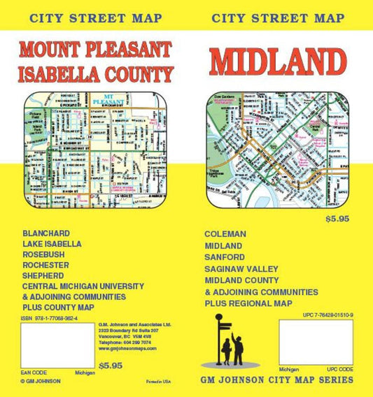 Midland : city street map = Mount Pleasant : Isabelle County : city street map