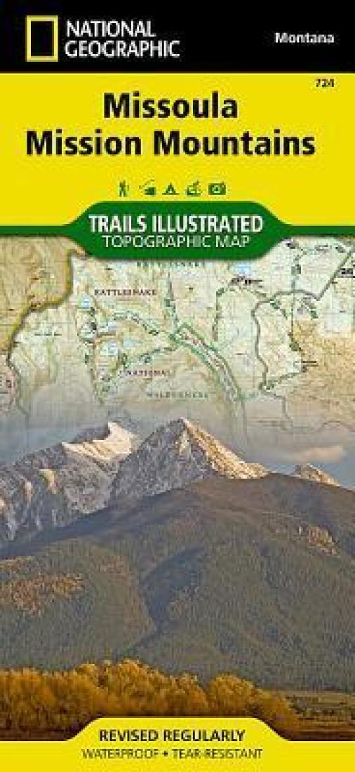 Missoula & Mission Mountains Topographic Map