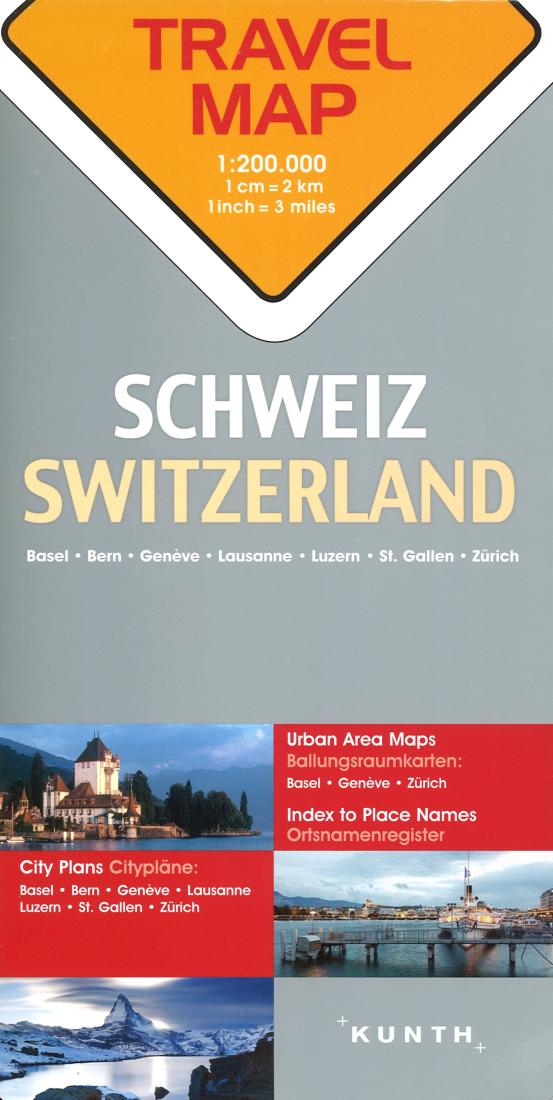 Schweiz = Switzerland : travel map = Suisse = Svizzera