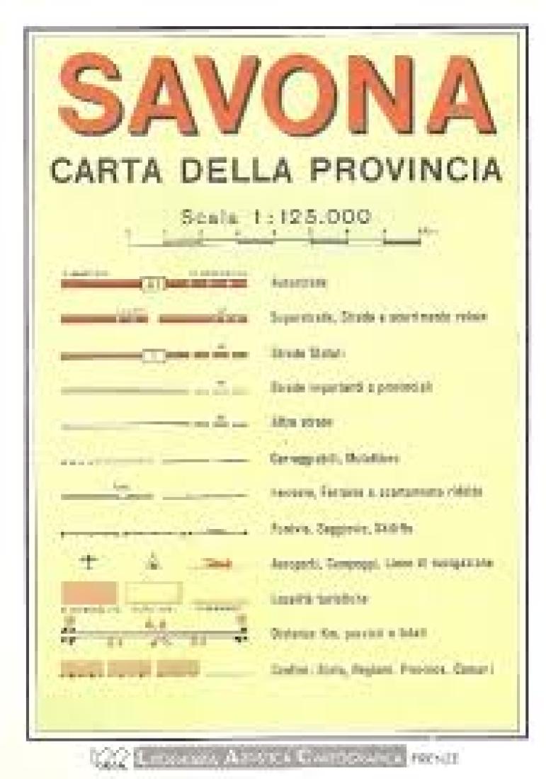 Savona : carta della provincia