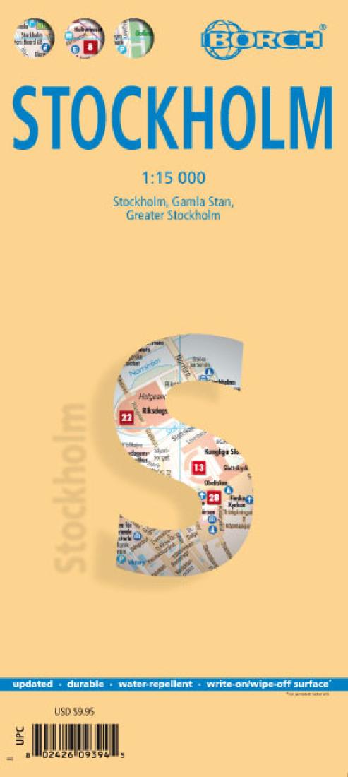 Stockholm, Sweden City Map