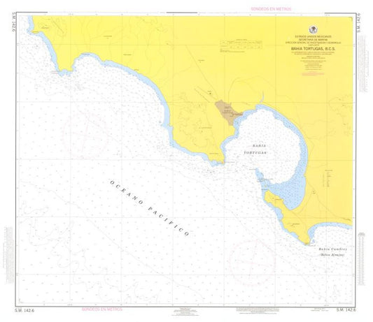 BAHÍA TORTUGAS, B. C. S. - 142.6 - Mexico Nautical Charts by SEMAR
