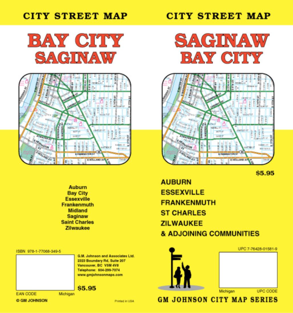 Saginaw : Bay City : city street map = Bay City : Saginaw : city street map