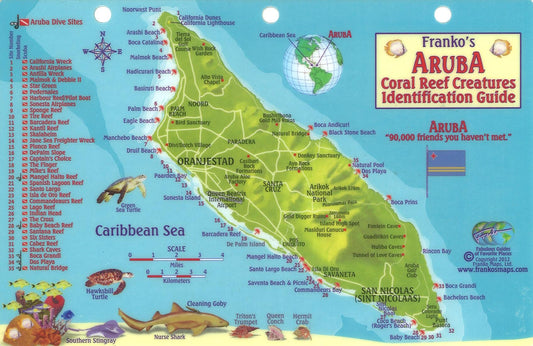 Franko's Aruba coral reef creatures identification guide