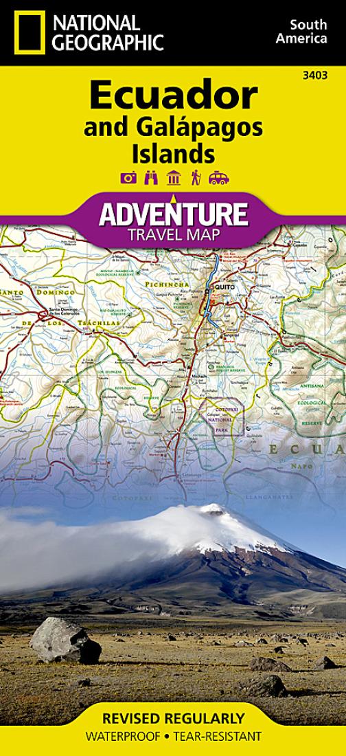 Ecuador and Galapagos Adventure Map 3403