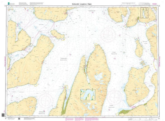 Grøtsundet - Lyngstuva - Kågen - 91 - Norway Kartverket Nautical Charts