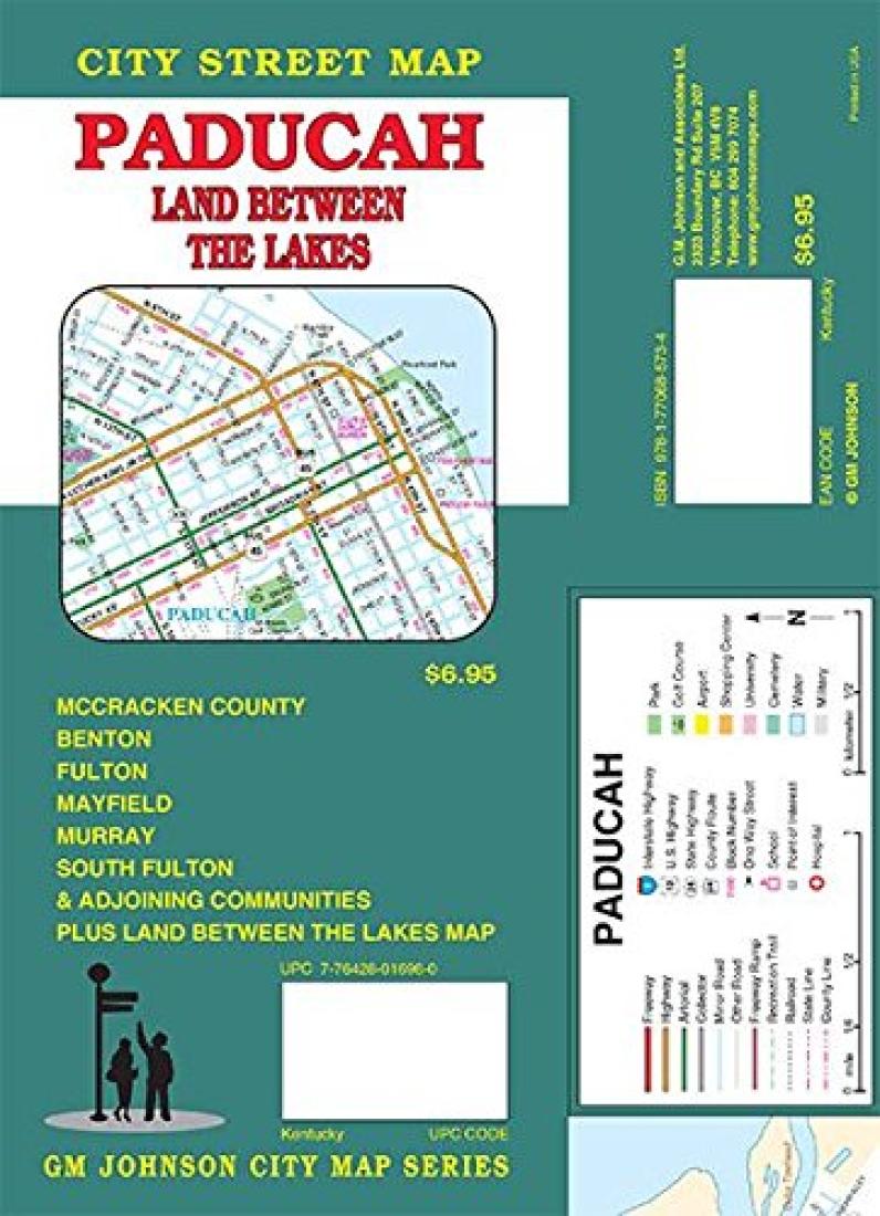 Paducah : land between the lakes : city street map