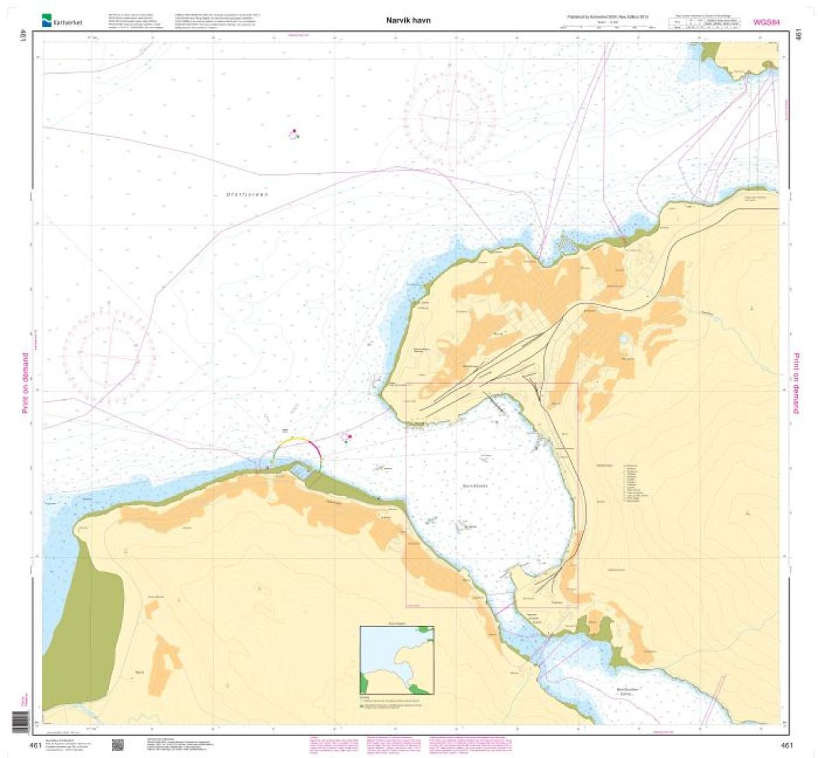 Narvik havn - 461 - Norway Kartverket Nautical Charts