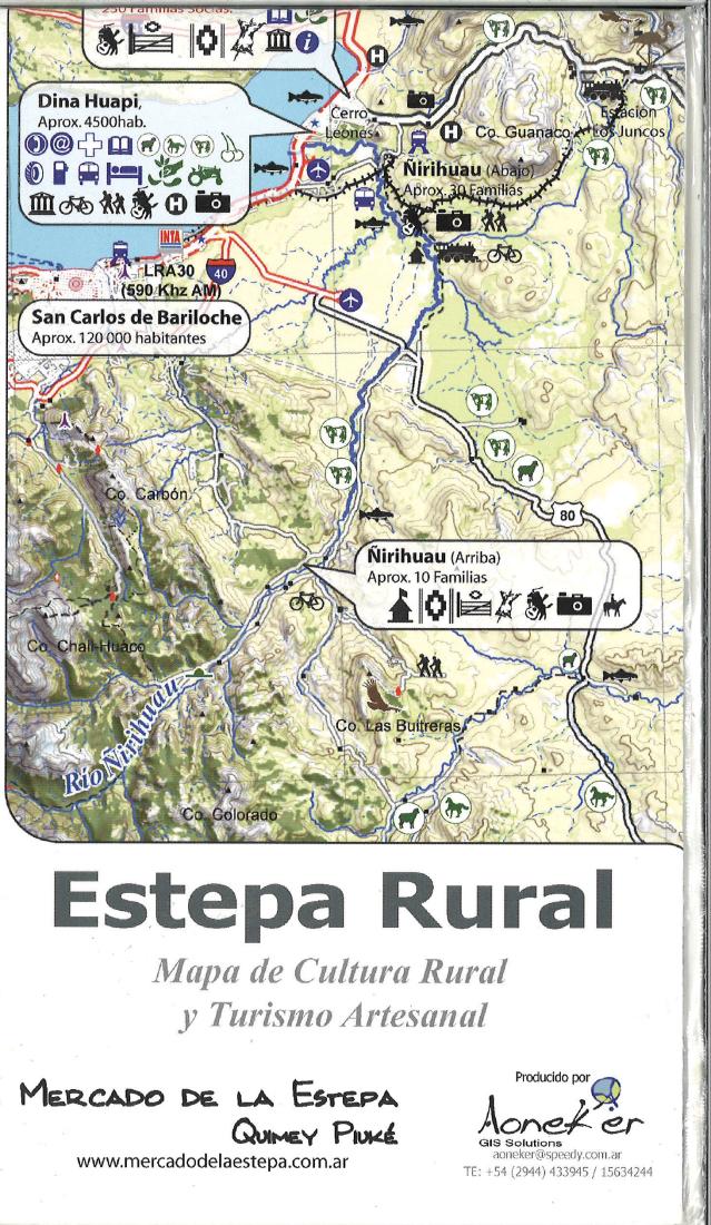 Estepa Rural hiking map