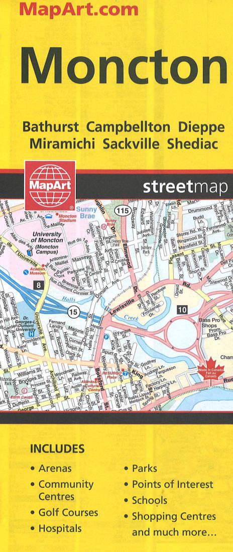 Moncton, NB City Map