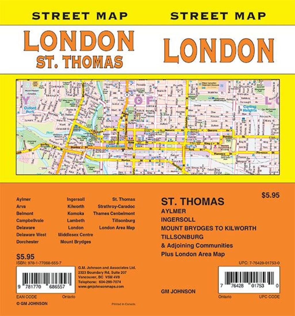 London / St. Thomas, Ontario Street Map