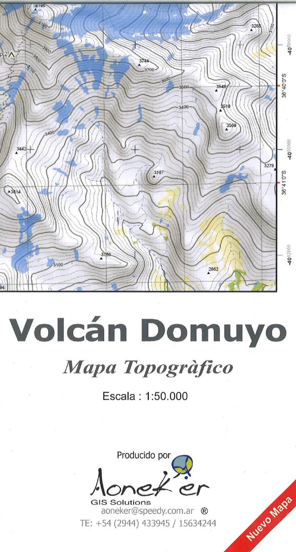 Volcan Domuyo Hiking Map