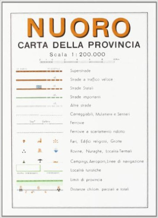 Nuoro : carta della provincia