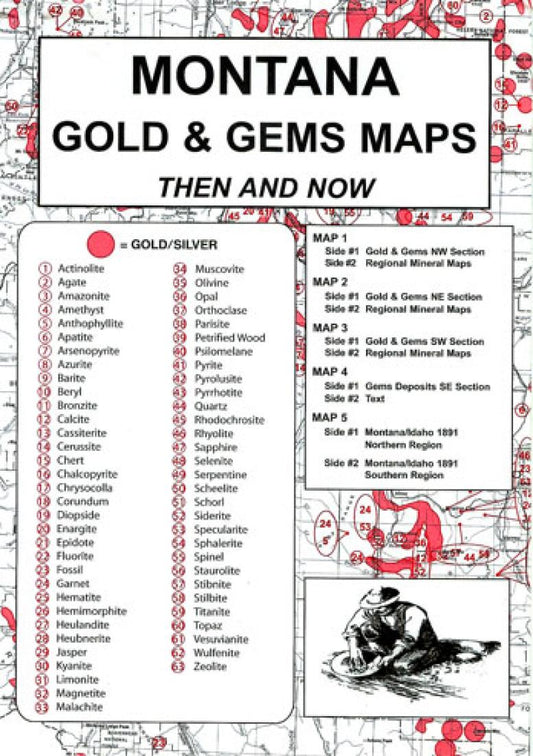 Montana : gold & gems maps : then and now