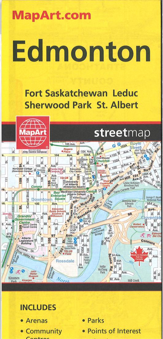 Edmonton, Alberta Street Map