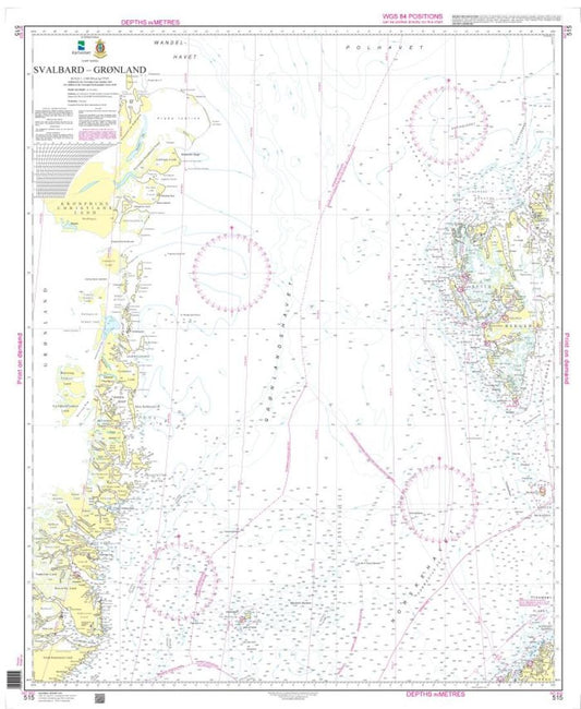 Svalbard - Grønland - 515 - Norway Kartverket Nautical Charts