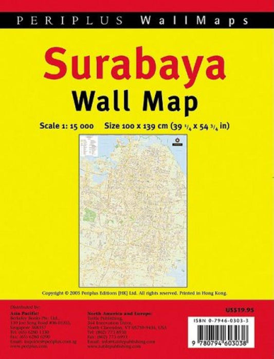 Surabaya Wall Map