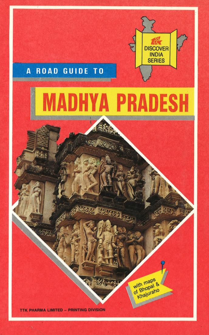 Madhya Pradesh with Bhopal & Khajuraho Road Map