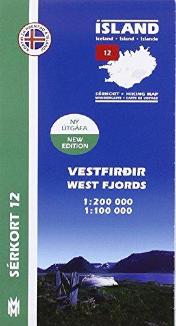 West Fjords Hiking Map