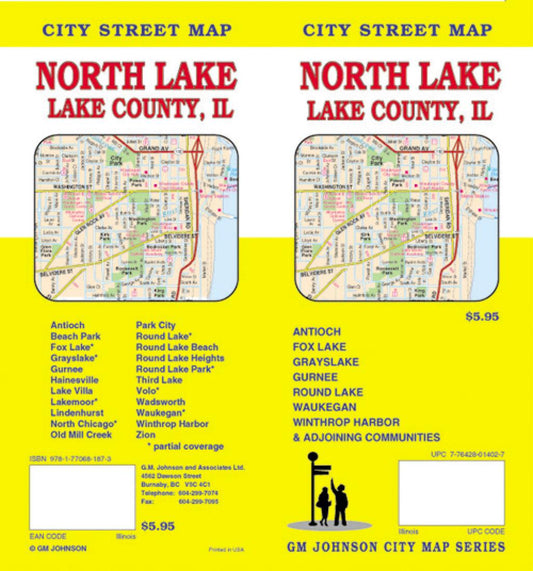 North Lake : Lake County, IL : city street map