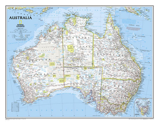 Australia Classic Wall Map [Laminated]