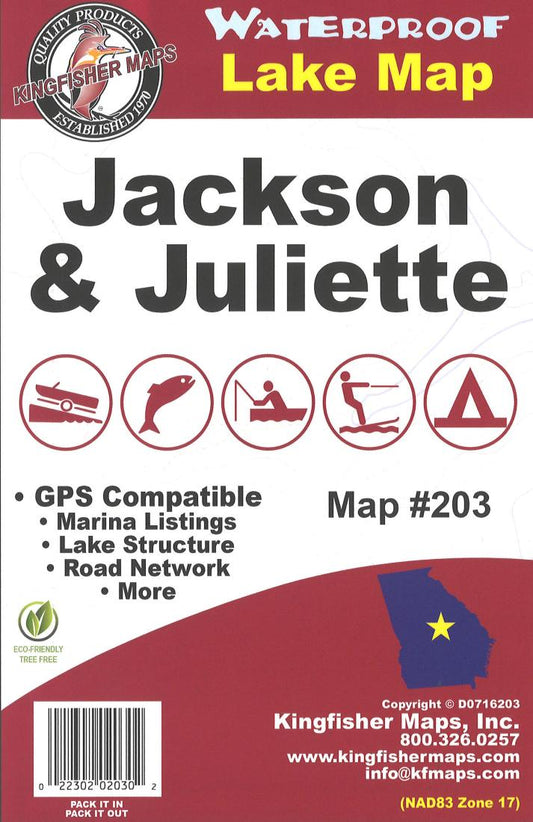 Jackson/Juliette, TN Fishing Map