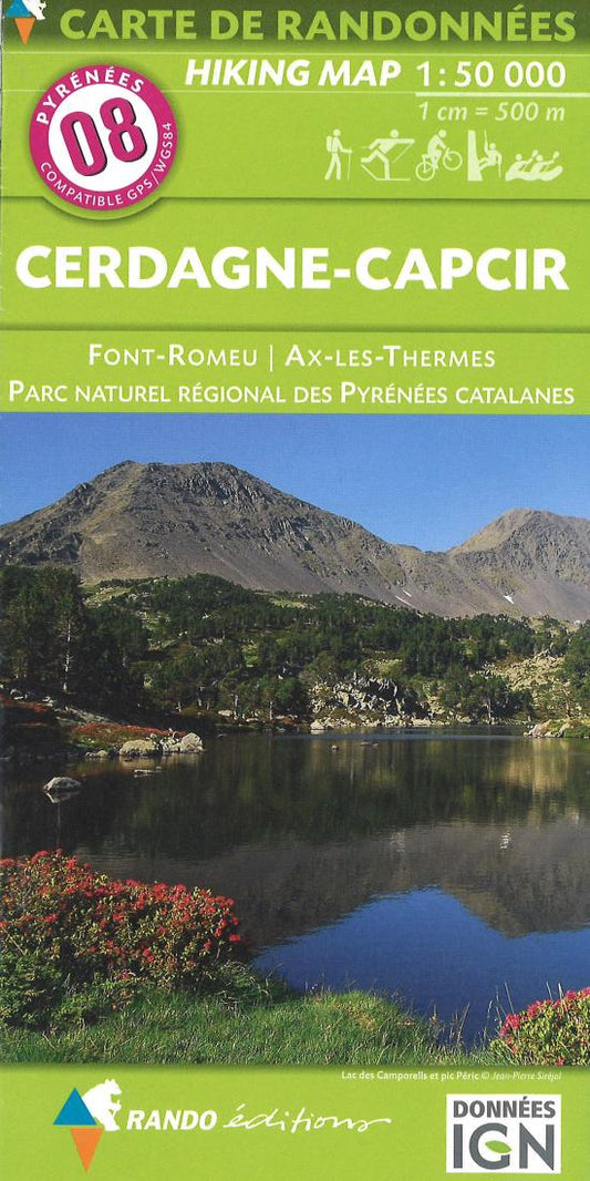 Pyrenees Hiking Map Sheet 8 - Cerdagne-Capcir